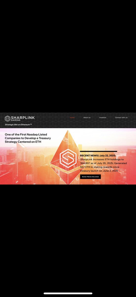 cryptobarba (@cryptobarba_) on Twitter photo The website of <a href="/SharpLinkGaming/">SharpLink (SBET)</a> is changed already to only “Sharplink”. $SBET
It’s a matter when not if and the official x page will be changed aswel.
<a href="/ethereumJoseph/">Joseph Lubin</a> what was the exact reason of the removal of “gaming” in the name.
<a href="/SharplinkEth/">SharpLink (SBET) Commentary</a> The website of <a href="/SharpLinkGaming/">SharpLink (SBET)</a> is changed already to only “Sharplink”. $SBET
It’s a matter when not if and the official x page will be changed aswel.
<a href="/ethereumJoseph/">Joseph Lubin</a> what was the exact reason of the removal of “gaming” in the name.
<a href="/SharplinkEth/">SharpLink (SBET) Commentary</a>