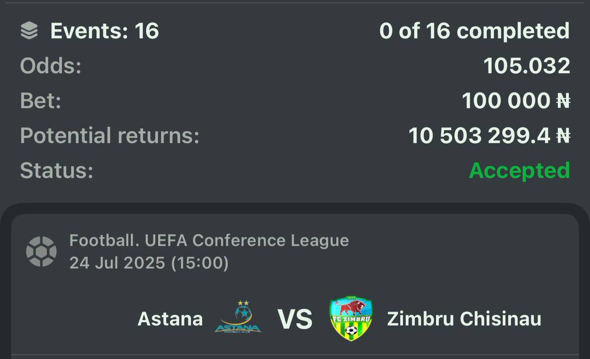 Emmanuel_Tips's tweet image. UEL CODE 💥 ON 2️⃣2️⃣🅱️ET
CODE 👇👇👇
44UAF - 100 ODDS
CSVAF - 10 ODDS
REGISTER WITH THE LINK ➡️➡️
rebrand.ly/Emmanuel-Tips
Promo Code : EmmanuelTips
STAKE RESPONSIBLY🔞