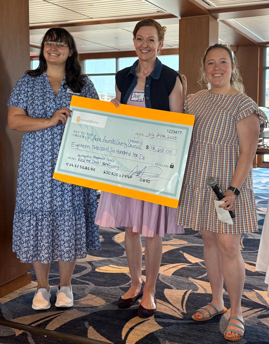 We Rocked the Dock with Annapolis Rotaract Club! In June, the club hosted a celebratory evening benefiting the Literacy Council, raising &gt; $18,000 to support our free adult education programs. Thank you, Annapolis Rotaract Club, for this generous gift! conta.cc/40ziT1W.