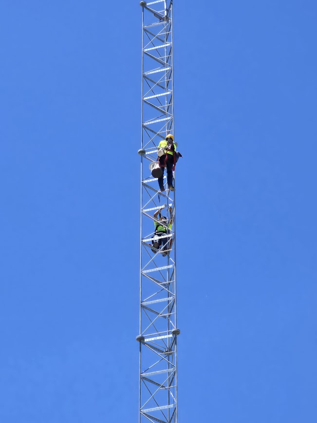 JTS_Inc's tweet photo. This week our crew of Wesley Plasket, Joel Adame, Jacob Rivas and Jay Long successfully erected a 100'
@SabreIndustries 3600 SRWD tower in Farmersville, TX. Great job team!! https://t.co/VyKyv89N5L