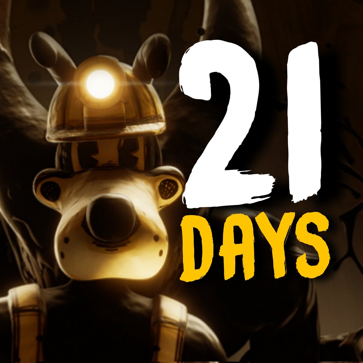 TheLizard414's tweet image. 21 days left until the premiere of Bendy: Lone Wolf #BENDY