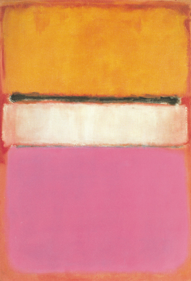 artistrothko's tweet image. White Center (Yellow, Pink and Lavender on Rose) #artbots #rothko