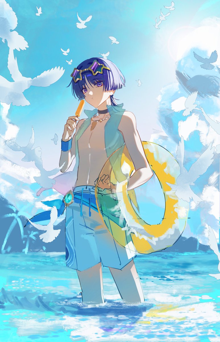miaoyeza233's tweet image. #Genshin #流浪者 #散兵 #wanderer
直播画的摸鱼，随缘细画