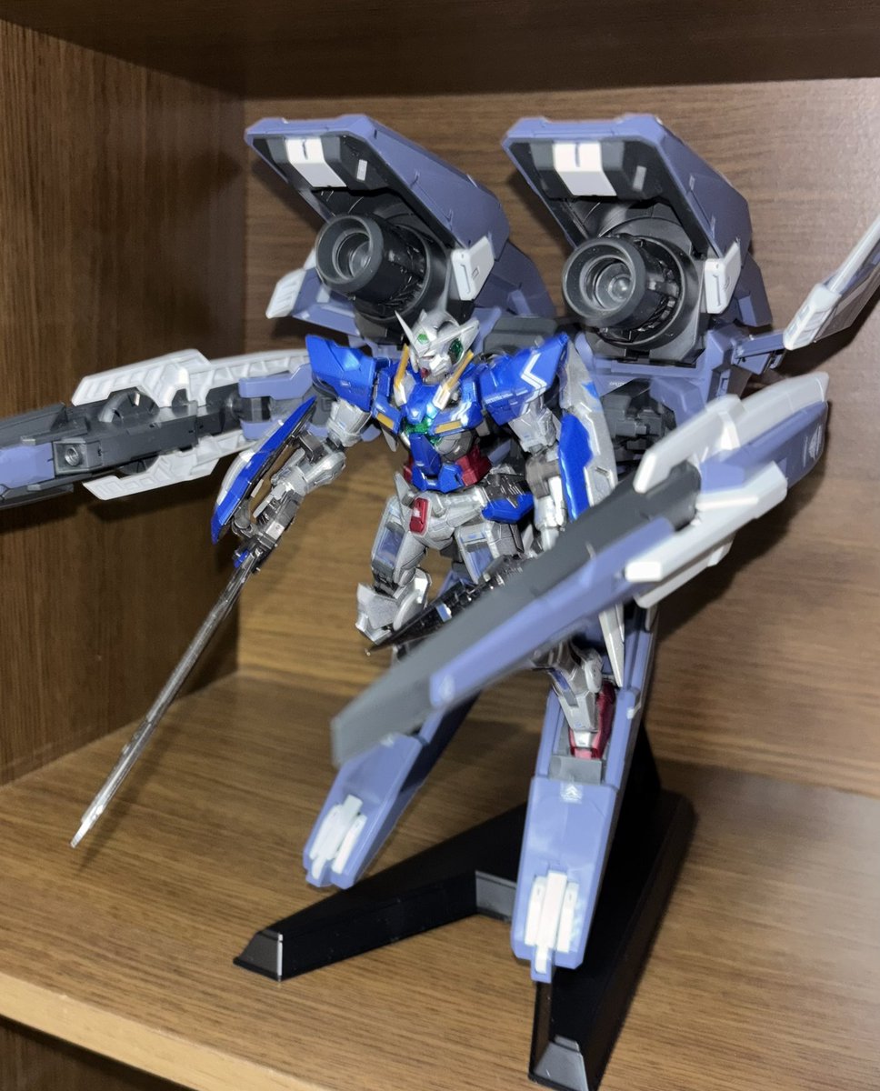 Hideyan021981's tweet image. プレバンから届いたやつを製作‼️
#GNアームズ デカすぎꉂ🤣w𐤔
#ガンプラ #めこ丸隊 #みりプラ
#ガンプラ好きとつながりたい