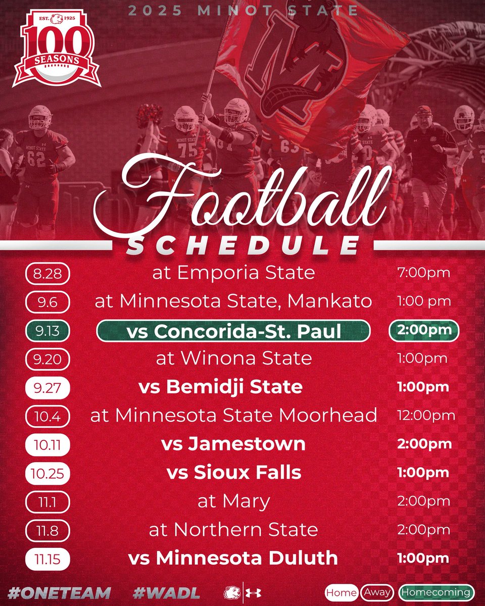 Team 100 is on the clock- 34 days until “toe meets leather”…
#WADL #EMAB
🦫🏈📈🕖‼️