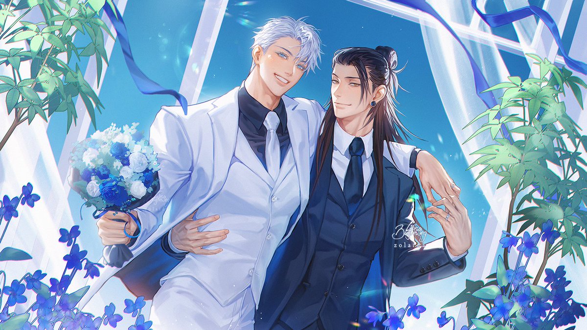 it's their special day! 💙🤍

#夏五 
#725の日2025 
#725_GEGO_DAY