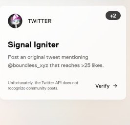 adex_roll's tweet image. New update from @boundless_xyz
Go to: signal.beboundless.xyz/rewards 
Make a post and mention boundless
Reach 25 likes and go back to verify 

Boundless is building a zk-powered backbone for Web3 apps where apps can compute off chain, prove on chain, and scale across ecosystems.
Gberry…