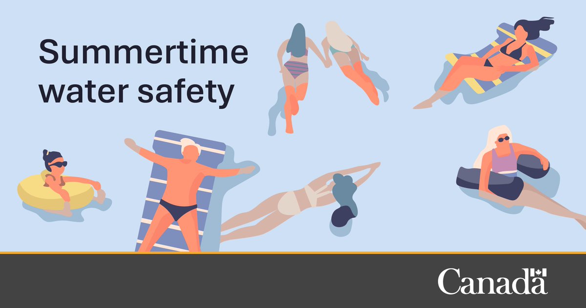 Be prepared for pool safety or emergencies. Keep lifesaving equipment and a first aid kit near the pool. For more, check out: canada.ca/en/health-cana…