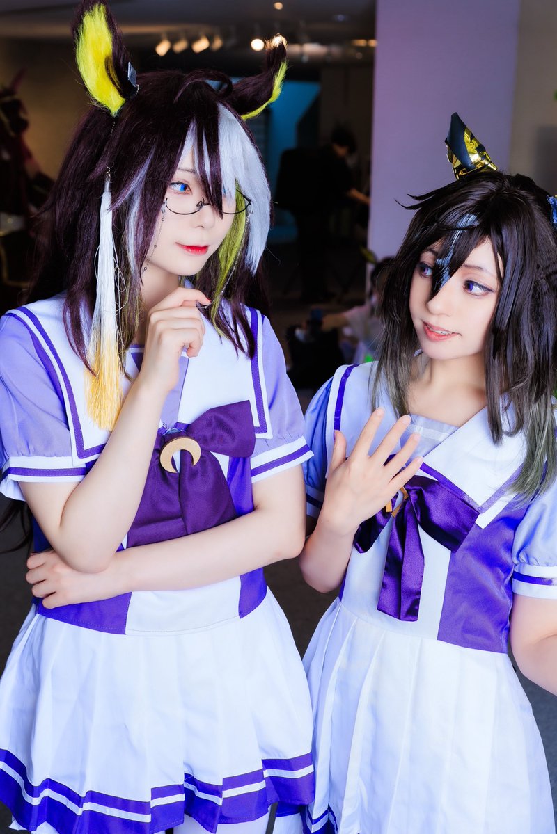 C2H6OS's tweet image. ⚠︎ Cosplay*コスプレ ⚠︎
ゲームアプリ ウマ娘
ホーム画面にて
「ジャーニーとアネゴの会話風景」
ドリームジャーニー
▷ DMSO19
ステイゴールド
▷ ちるちゃん さん(@ci110ut )
photo
▷ ラヴィラヴィ さん(@Lynx_15 )
#250629ゆるウマオフよんてんご