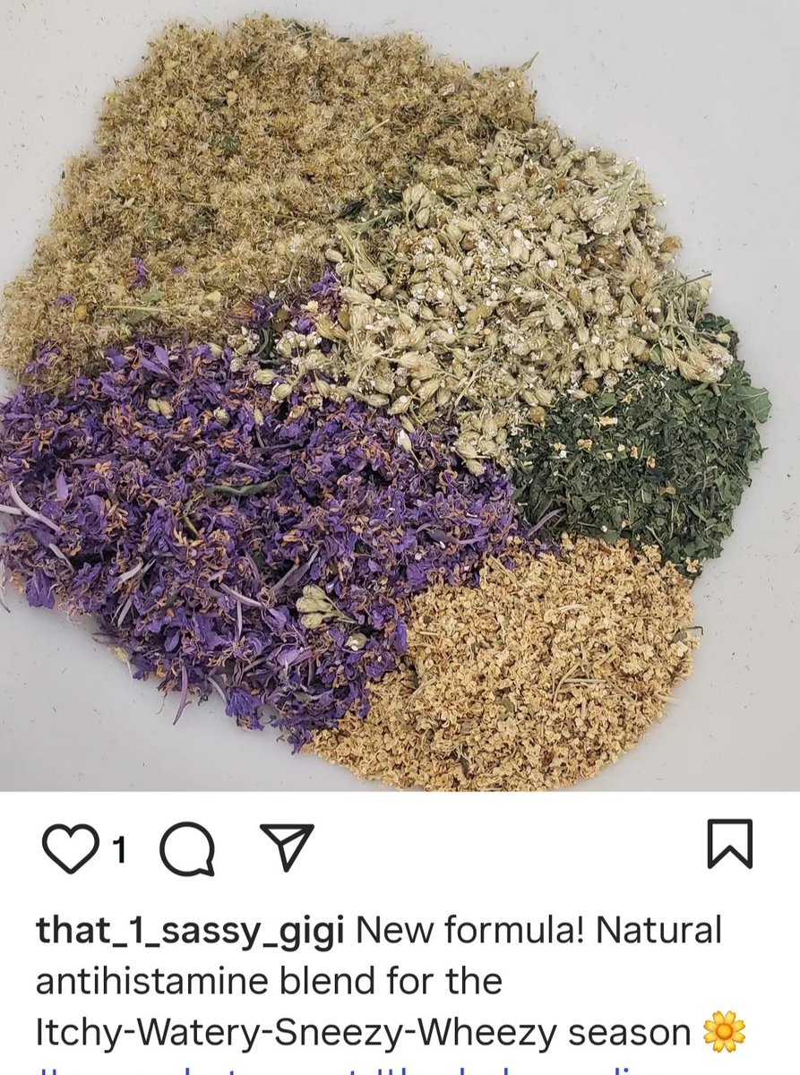 Thought I'd show off one of my bride's newest tea blends, made from locally sourced and foraged herbs, collected on our hikes in the Black Hills. She's doing a fantastic job! So proud of her!