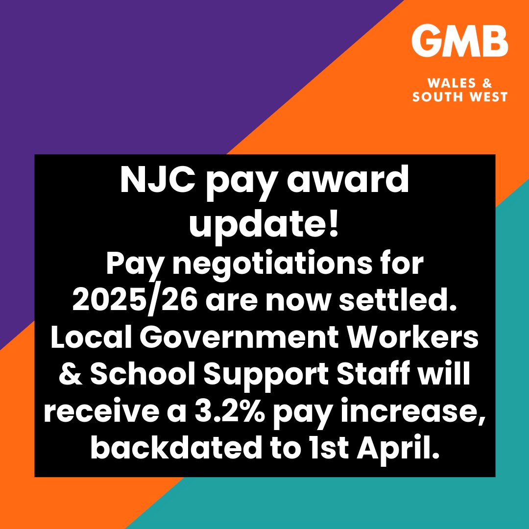 GMBWSW's tweet image. NJC pay claim 25/26 is settled.
After employers refused to discuss the claim further, the joint trade unions GMB, Unison & Unite have settled the pay claim.
We want to thank you for your participation. Our members voices are the driving force of this union.