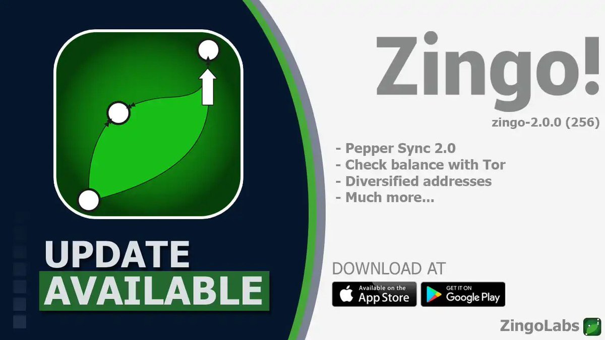 ZingoLabs's tweet image. #NewFeatures ✅ Minimal confirmations

Starting with this release, transactions require at least three confirmations to be considered valid.

This reinforces the integrity of your transactions and reduces the risk of errors or double-spending attacks.

Read more here:…