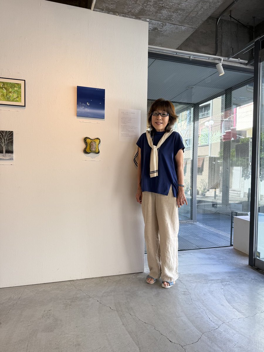 島田 鮎子 、街角にて、希少な額装用画集より、新品高級額、額装付 井上よう子 on X: