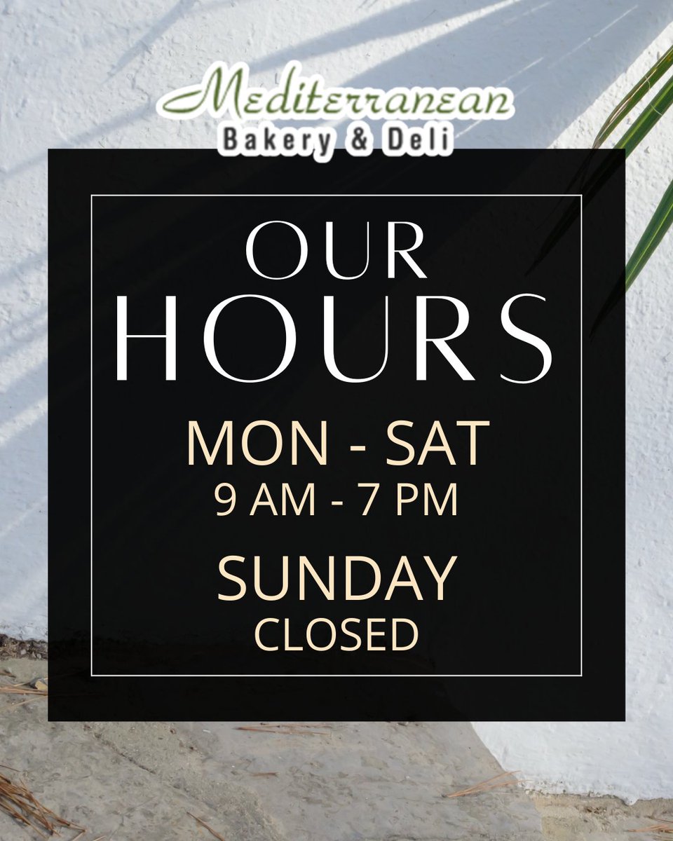medbakerydeli's tweet image. We’re open and serving up your favorites—swing by during our business hours and grab a bite 🧆
#OpenHours #DeliFavorites #FreshEveryDay #MediterraneanFlavors #RVAfoodies
