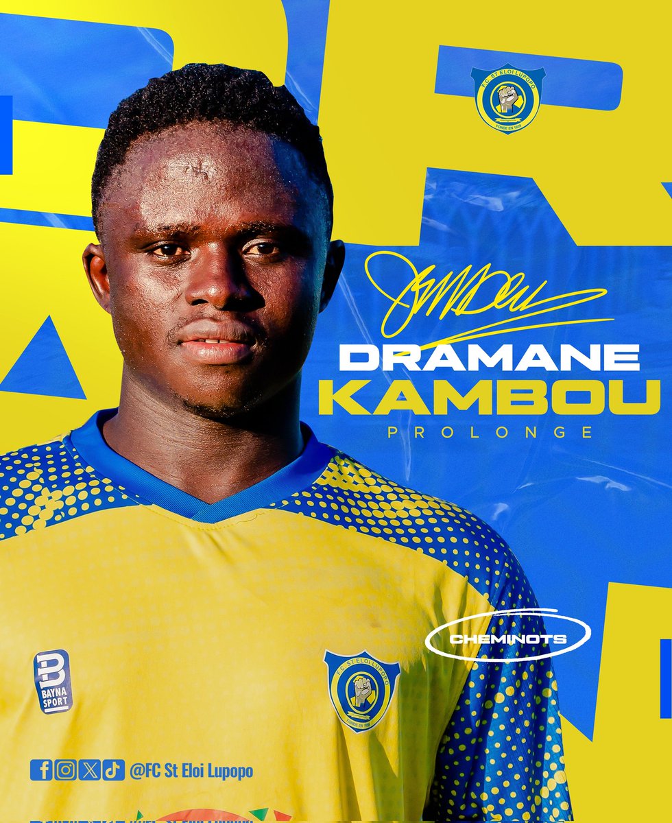 Dramane Kambou 🎙️: 
« Je suis très fier de prolonger dans ce grand club qu’est le FC St Eloi Lupopo. Je suis très content car cela montre que le club compte sur moi, qu’il me fait confiance pour la suite. Maintenant c’est à moi de redonner cette confiance au quotidien, sur le