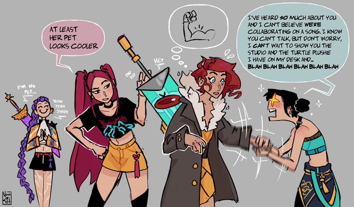 Nova_Kiit's tweet image. Zoey’s superstar crush #KPOPDEMONHUNTERS #kpdh #transistor