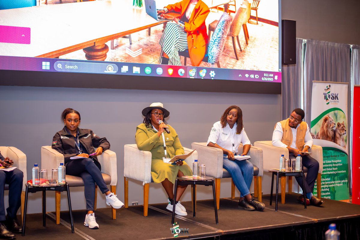 ToskKenya's tweet image. Honored to host Lucy Mwai, Marketing Director at @KenyaAirways.
She shared key insights on tourism tech &amp;amp; innovation and how aviation is driving digital transformation.

Grateful to #KenyaAirways for support

 #TOSKSettingThePace
#kenyaairways