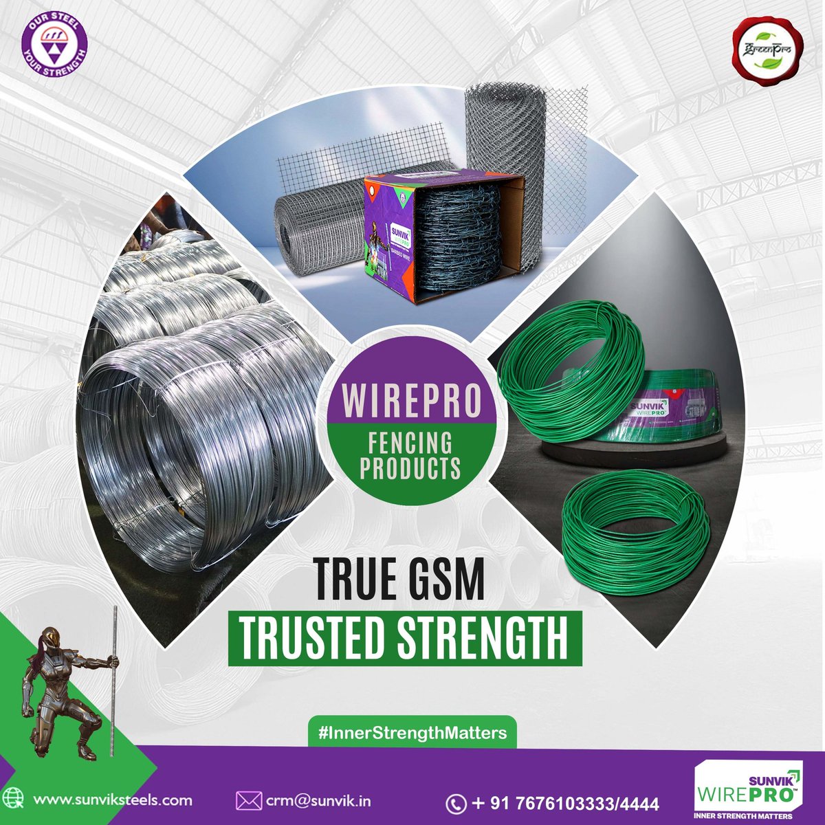 Sunvik_Steels's tweet image. Every fence starts with quality you can see and strength you can rely on. 

WirePro delivers long-lasting performance, ensuring every boundary is built on Inner Strength.

#WirePro #BuiltOnStrength #FencingThatLasts #InnerStrengthMatters #SunvikSteels