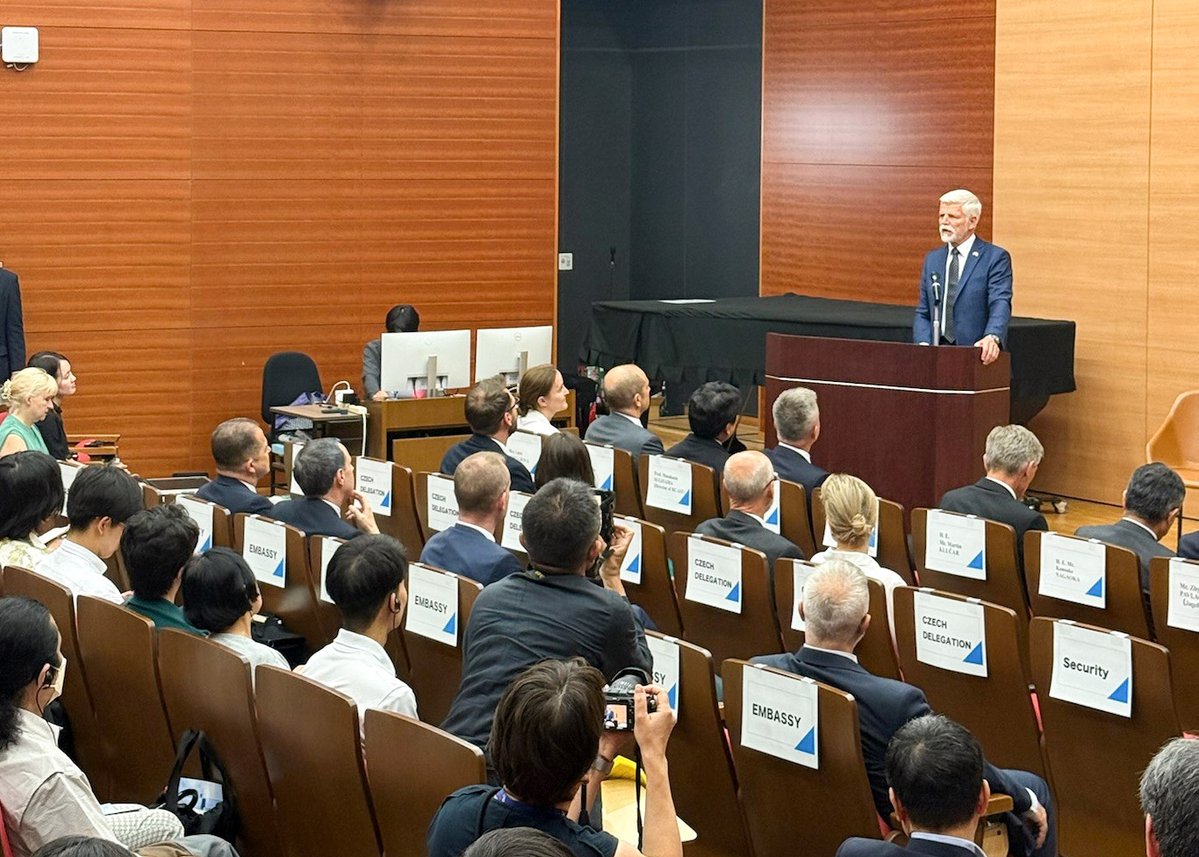jagello2000's tweet image. 🇯🇵🤝🇨🇿 Japonsko je pro Českou republiku významným partnerem, se kterým sdílíme společné hodnoty. Ve spolupráci s prestižním @UTokyo_Rcast (Výzkumné centrum pro pokročilou vědu a technologii při Tokijské univerzitě) jsme měli čest uspořádat debatu s prezidentem ČR @prezidentpavel…