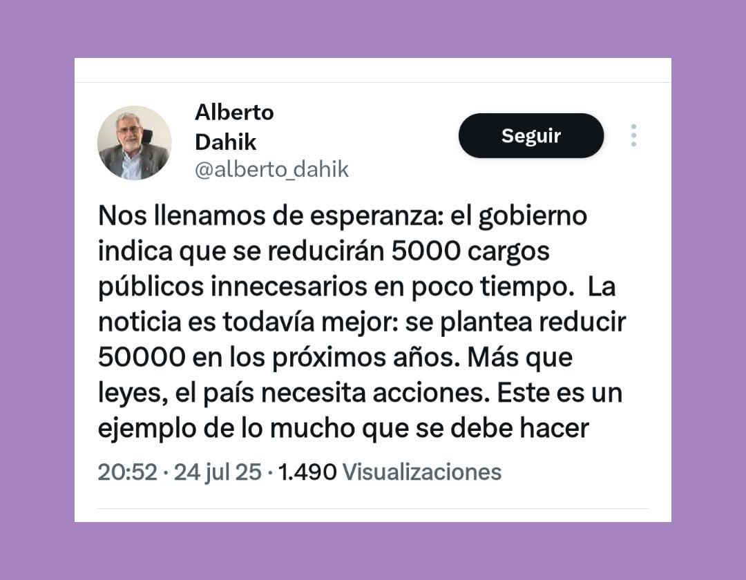 CristianXMS's tweet image. Solo Mumm-Ra podría alegrarse de 5.000 despidos y congratulate porque serán 50.000 más despidos.
@alberto_dahik @DanielNoboaOk