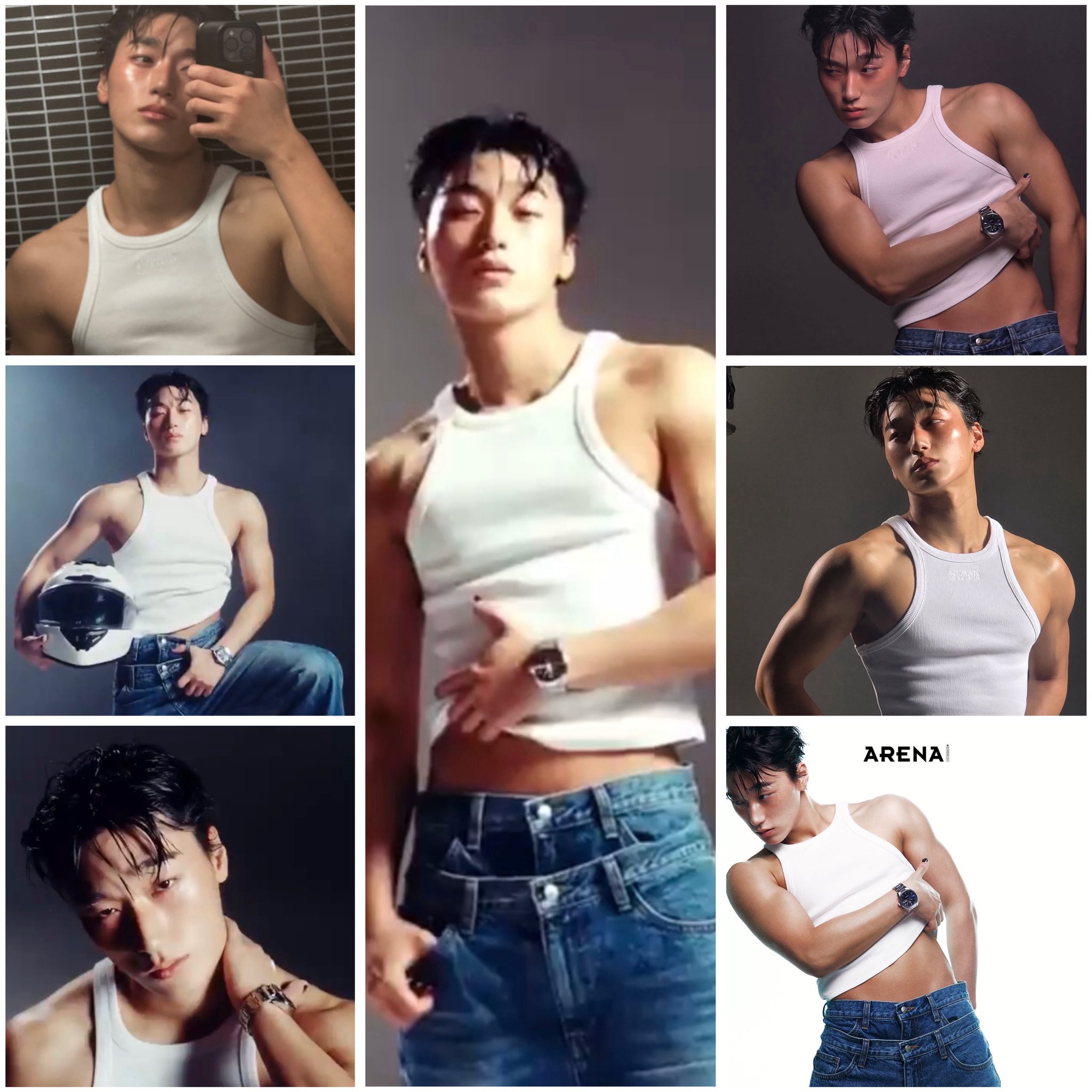 Blind Leading The Blindのホワイトタンクトップ 一回着用❗ XLサイズのみ]LEGIT タンクトップ【BRUSH TANK TOP】WHITE 2501