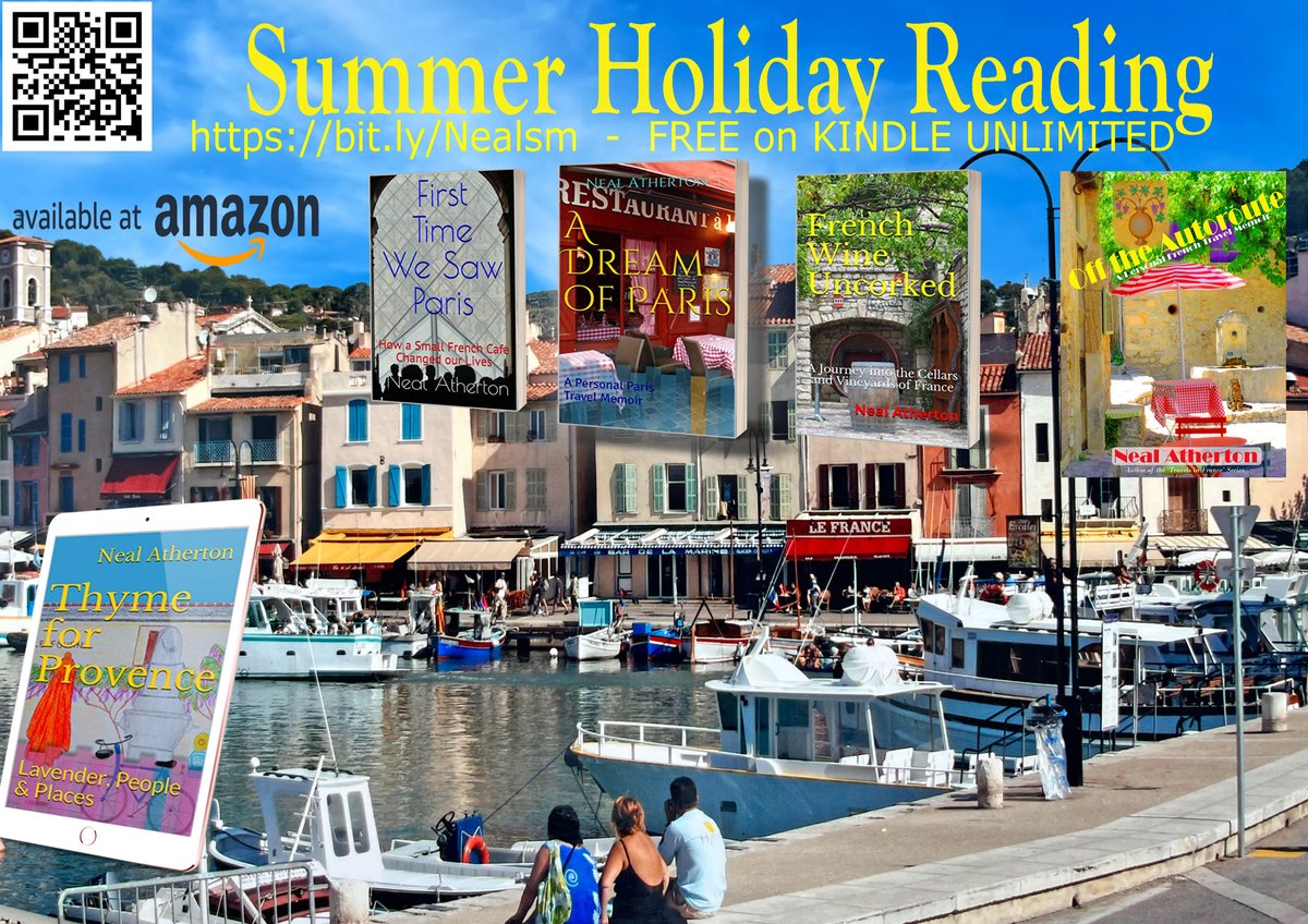 nealrover's tweet image. ALL TRUE MEMOIR😀 -HOLIDAY TRAVEL READING – A TOUR de FRANCE: People, Touring & Experiences 🍷🍽️- ON AMAZON, KINDLE UNLIMITED: getbook.at/FrenchTravel #france #provence #paris #memoirs #books #welovememoirs #booklovers #foodandwine #travel #kindle #kindleunlimited #free #memoirs
