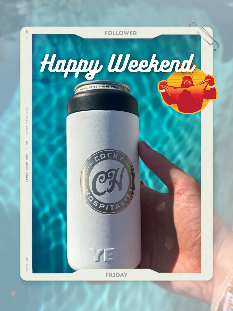 CockyHosp's tweet image. HAPPY FRIDAY!!!!!! 🥳 DM us your coozie photos/photos of you rocking our merch for a chance to be featured on our follower Friday posts each Friday on Instagram and X! We’ll be choosing one person each week! So thankful for your love &amp;amp; support. Can’t wait to see the photos! ❤️