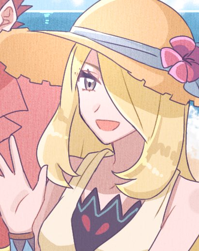 uvwo4's tweet image. 1枚目の色味ミスりまくってたから修正した！バカンスシロナさん素敵だね