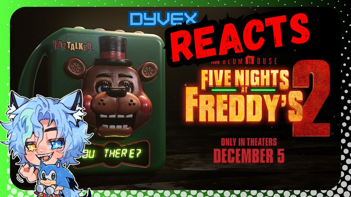 DyvexAwoo's tweet image. Have you watched the new FNAF 2 trailer yet? 👀
My reaction: youtu.be/0CthCJFoTNQ?si…
#FNAF #FNAF2 #Vtuber #FNAF2Movie