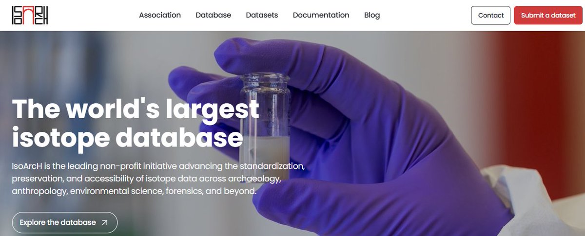 New look, same mission 🔬🌍

The IsoArcH initiative just launched its brand-new website: isoarch.org

Check it out and dive into the world’s largest isotope database!