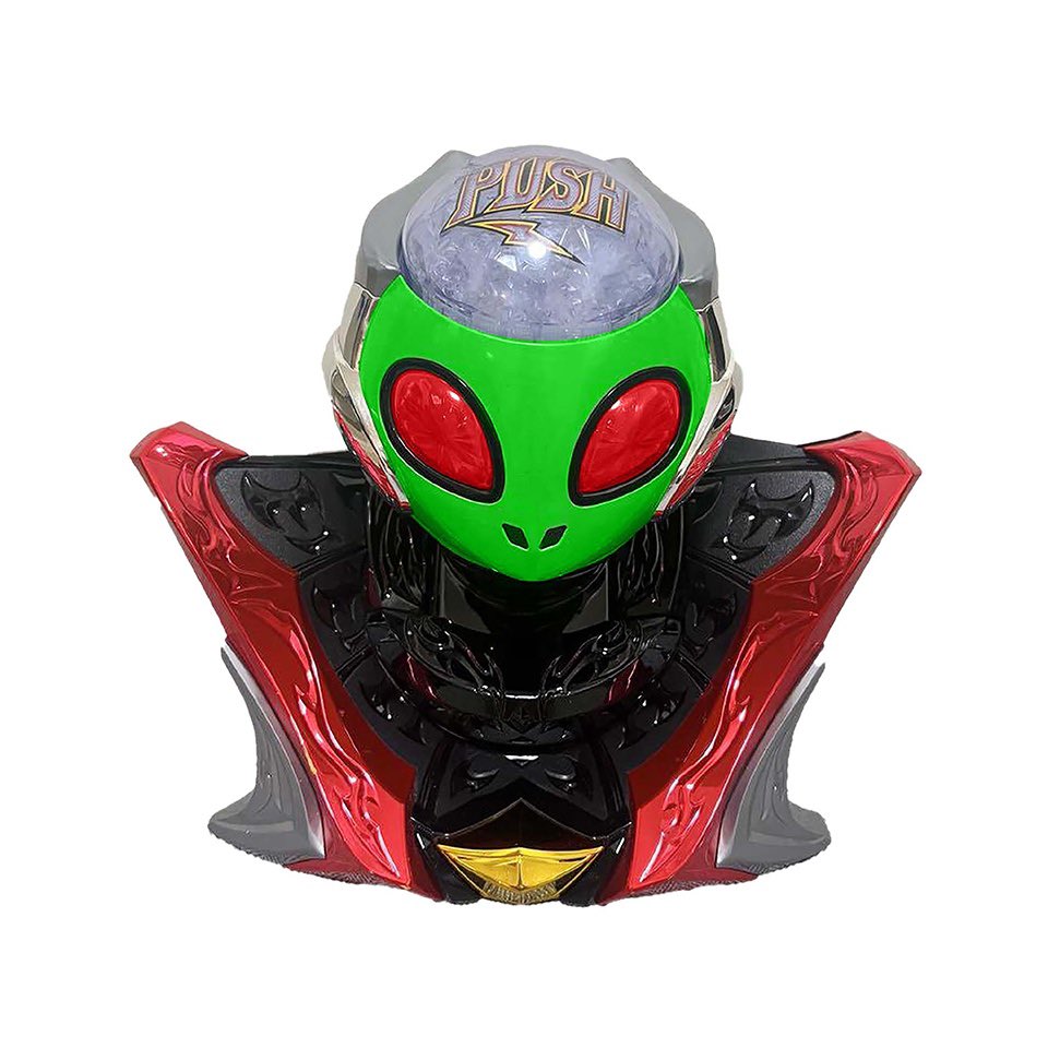 tanupachi's tweet photo. クレイジーギアのプライズ品、今日からゲームセンターに登場らしい

あの首の動きが、家でも楽しめるとは👽
Vコン、先バレボタン、クレイジーギアとパチ系のギミックが続々と

8月にはFEVERユニコーンの一番くじ？もあるし、熱いですね✨ https://t.co/C0Zcl0BW62