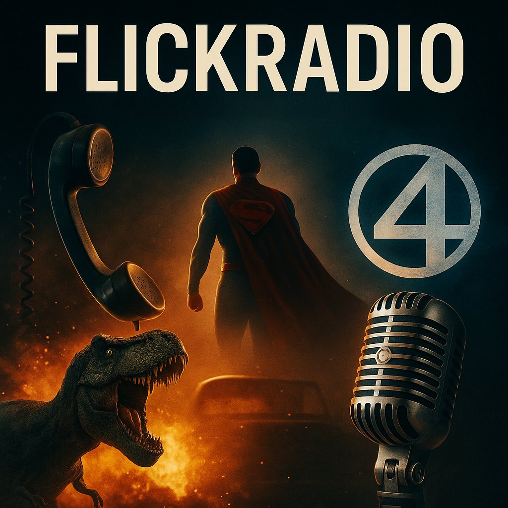 flickdirect's tweet image. New FlickRadio episode out now! Fantastic Four sparks intense debate, Superman continues to soar, and timeless classic movies get spotlighted. Listen now on Spotify, Apple Podcasts, or FlickRadio.net.