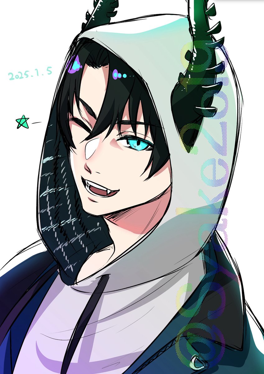 「毎日1時間で何か描く199日目 半年前の絵をリメイク! #RenZottoArt」|しゃけふれーくのイラスト