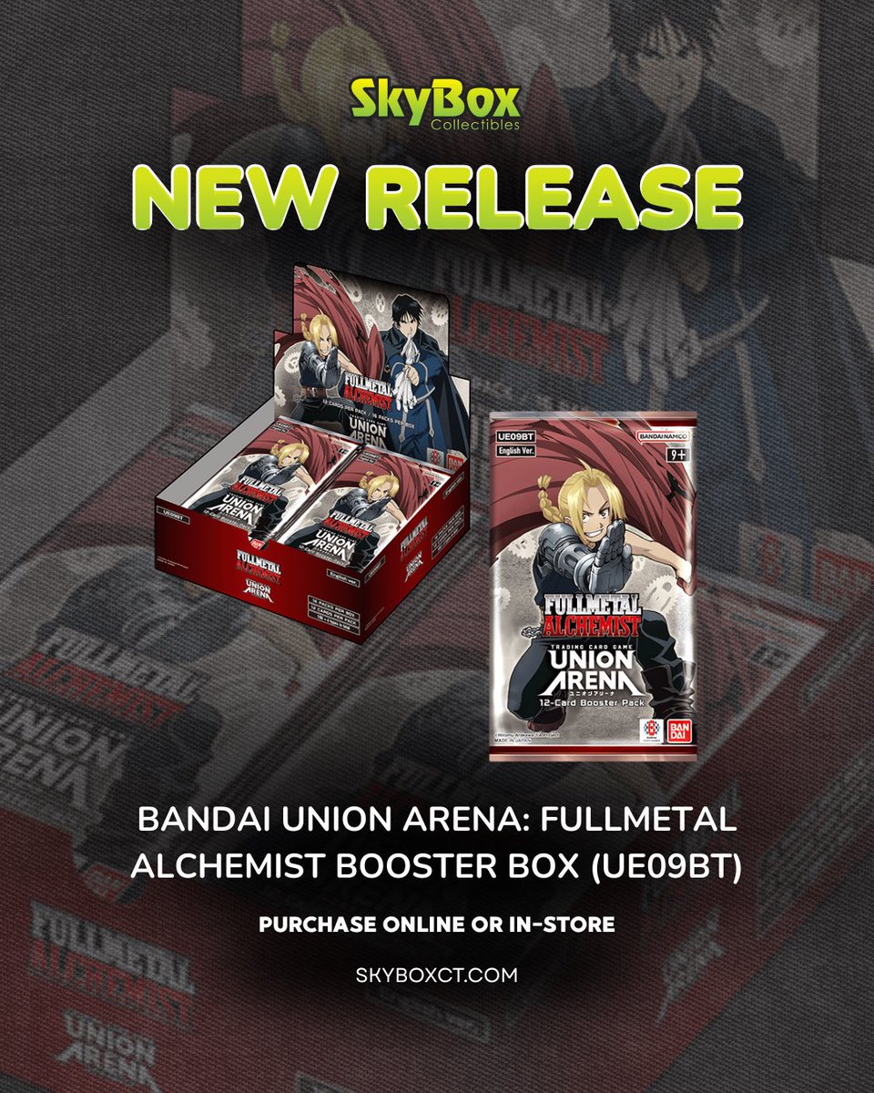 SkyboxCollect's tweet image. This week we’ve had some incredible products release in the shop including the ICONIC MLB Topps Chrome, NBA Noir, Union Arena, Obsidian Soccer and much much more!
Which of these new releases is your favorite?
Let us know below.