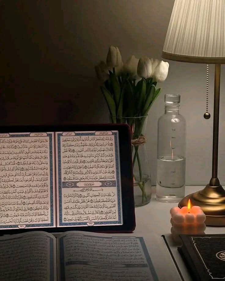 *"ﻓﻜﺘﺎﺏُ ﺭﺑِّﻲ ﻟﻠﻌﻄﺎﺷﻰٰ ﺯَﻣﺰﻡُ"*
"میرے رب کی کتاب پیاسوں کے لیے زمزم ہے"