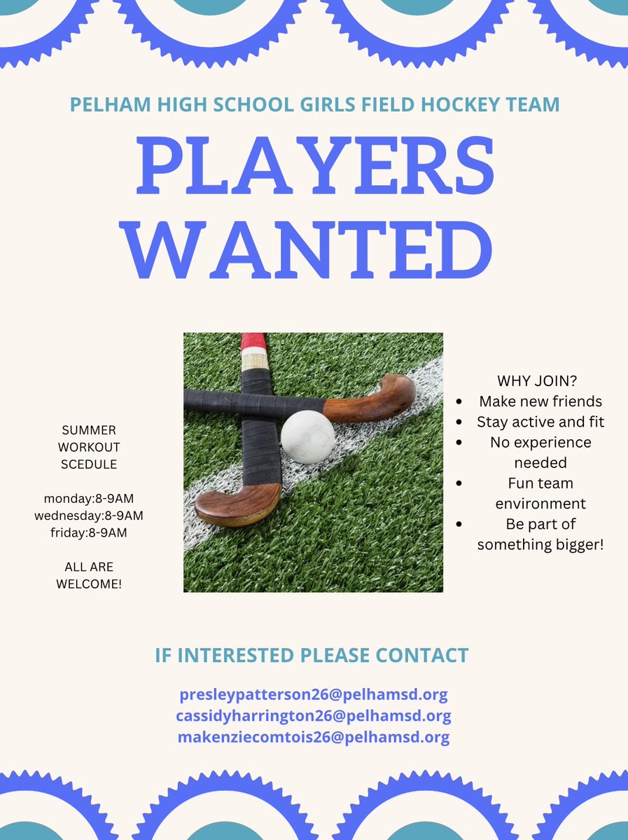 phspythons's tweet image. Field Hockey Players Wanted! Stop by a summer workout or reach out to learn more about this exciting sport!