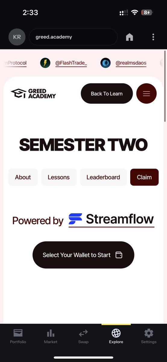 kryptdou_'s tweet image. Claims are officially open.  

Visit greed.academy/learn/semester… to claim your rewards.  

Lock, Learn, Earn.  
#Semester2 is done and dusted.
