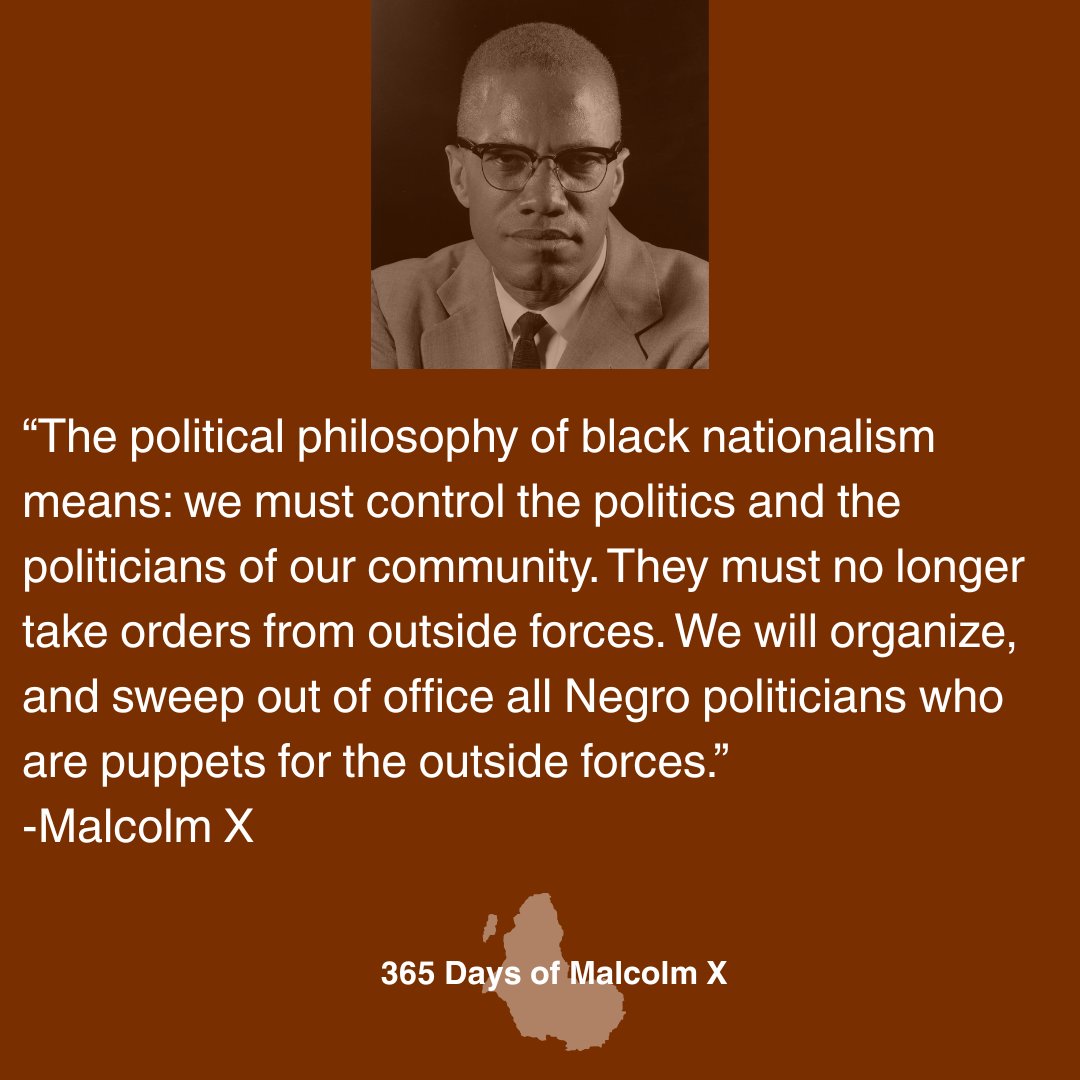 KamauRashid's tweet image. May 19, 2025 marks 100 years since the birth of Malcolm X. Join me in celebrating Malcolm X through 365 days of his ideas.
#365daysofMalcolmX #100yearsofMalcolmX #MalcolmX
