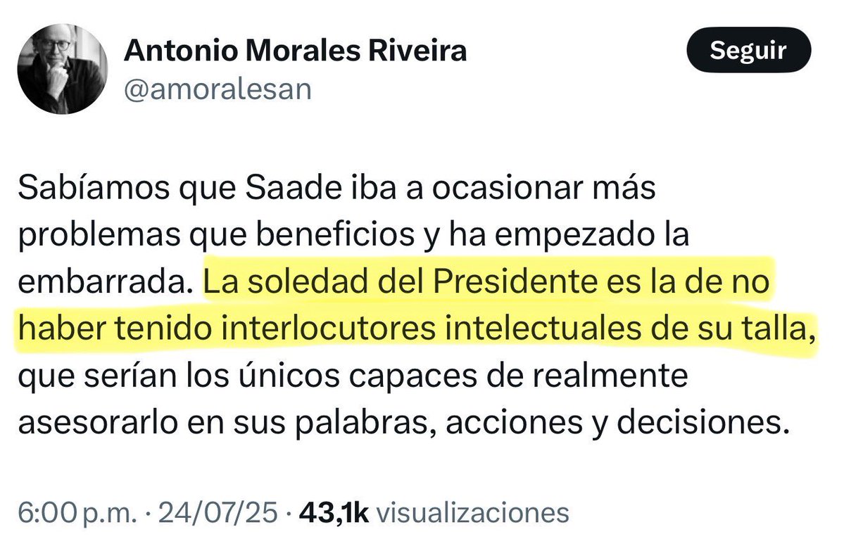 slondonouribe's tweet image. Línea: el presidente no ha podido gobernar porque no hay, en este mundo ancho, quién le de la talla. @ranoguera