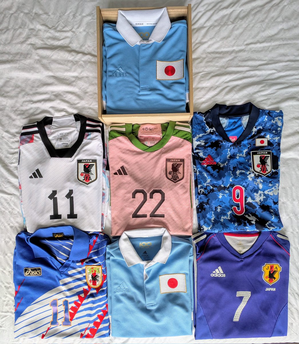 polyester_fever's tweet image. So in another attempt to distract myself from the ongoing circus that is NUFC these days, I took to photographing my Japan shirts.