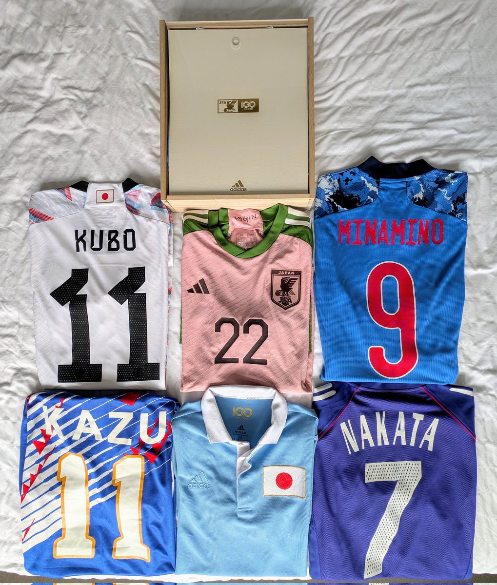 polyester_fever's tweet image. So in another attempt to distract myself from the ongoing circus that is NUFC these days, I took to photographing my Japan shirts.