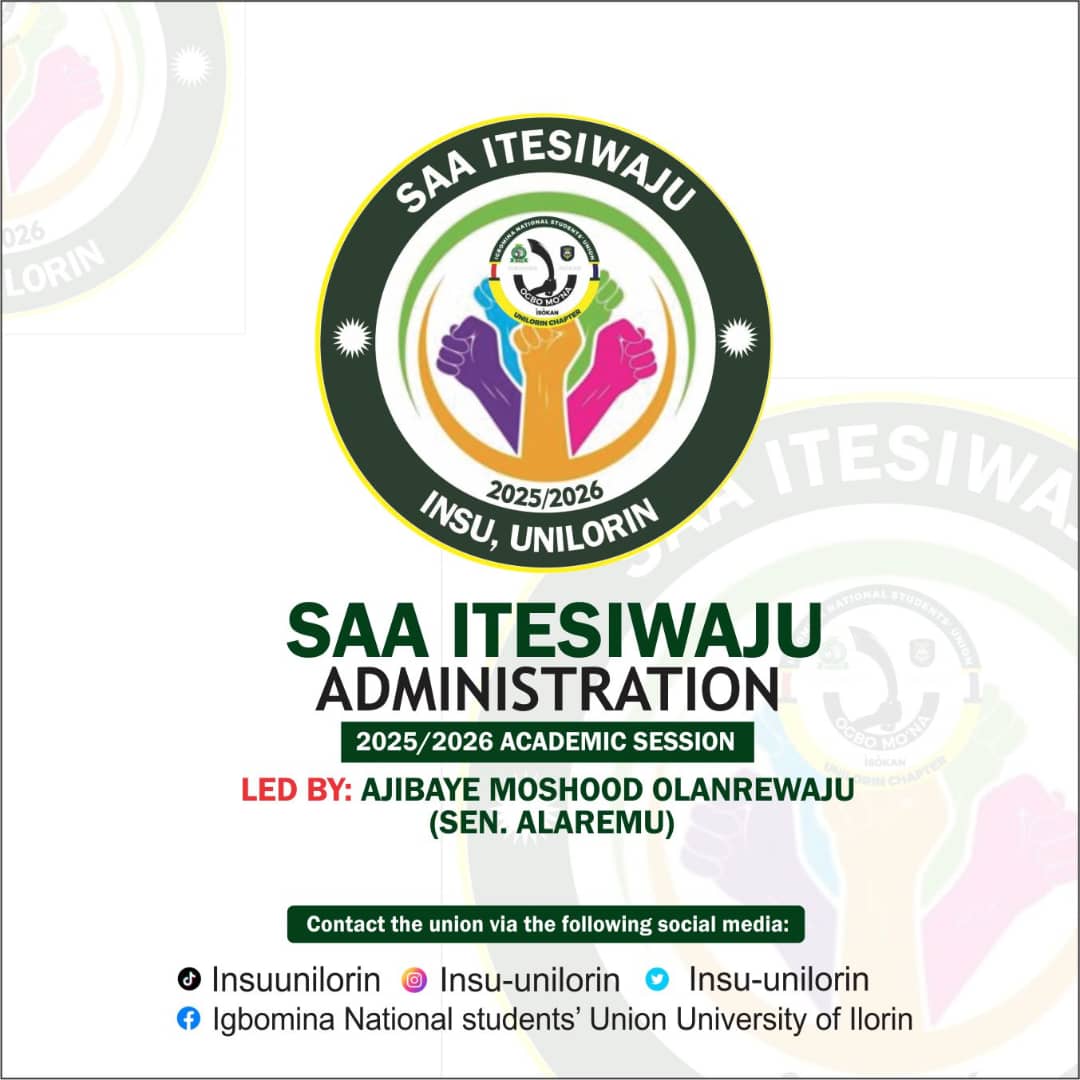 insu_unilorin's tweet image. IGBOMINA NATIONAL STUDENTS’ UNION (INSU)*
UNIVERSITY OF ILORIN CHAPTER
PRESS RELEASE
25-07-2025
UNVEILING OUR NEW ADMINISTRATION LOGO
Dear INSUites,
We are thrilled to officially unveil the new logo of our administration!
A new dawn SAA ITESIWAJU a youruba term meaning progress