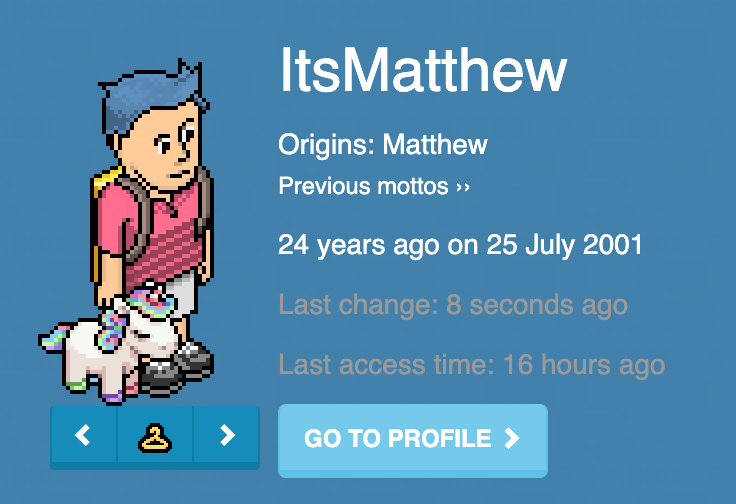 OriginsMatthew's tweet image. ITS MY @Habbo BIRTHDAY!
24 years ago I started this lovely journey which has led me right here, to this point.
I've met incredible people along the way, and in respect of @HabboOrigins it feels like it's all just starting!
As part of tonight's stream, we'll pay a visit to…