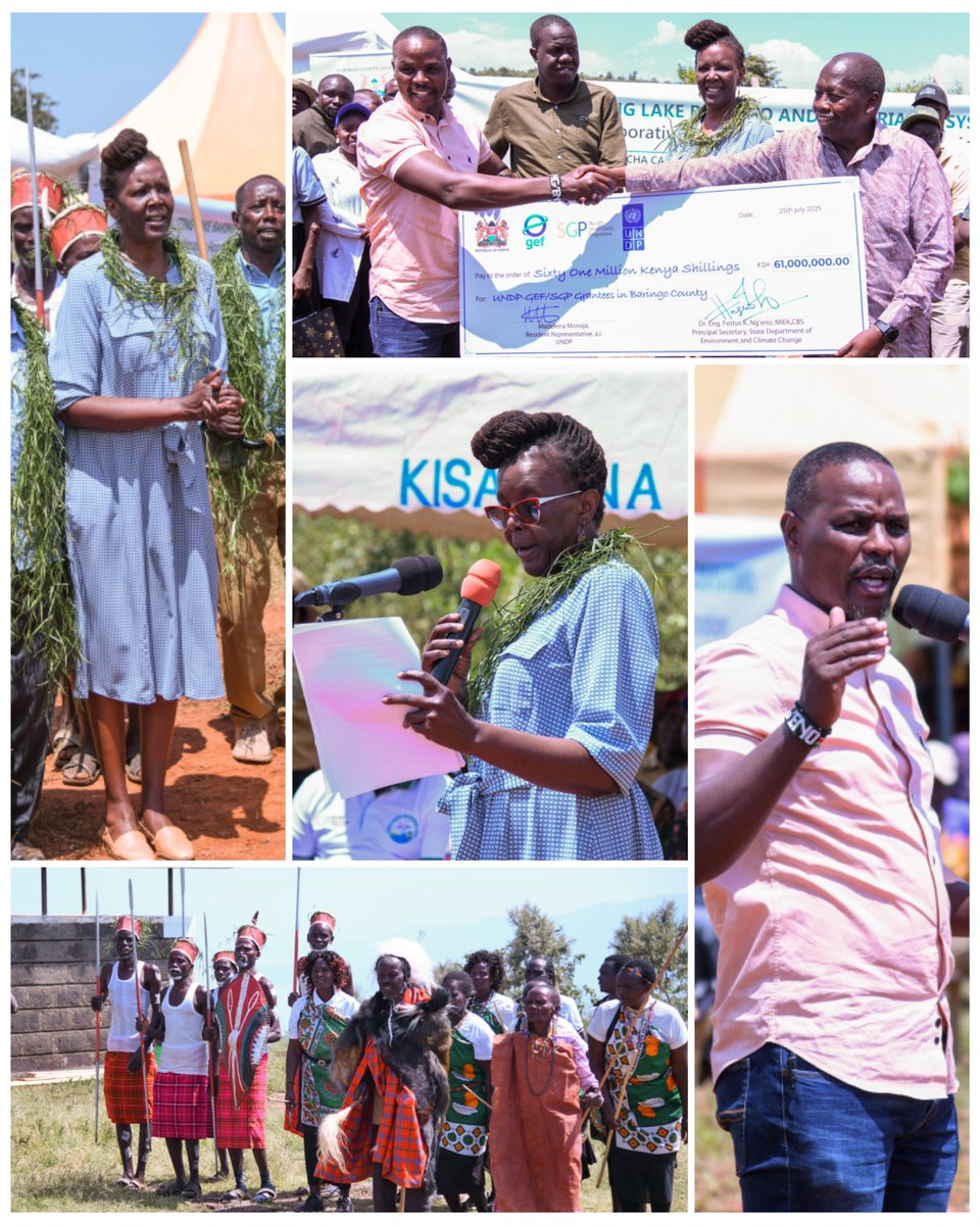 UNDPKenya's tweet image. Today, @UNDPKenya launches 16 new #GEF Small Grants Programme projects in Baringo County, investing KES 60M+ in solutions both designed and driven by local communities.
These initiatives boost eco-enterprises, promote climate-smart agriculture, protect biodiversity, and empower…