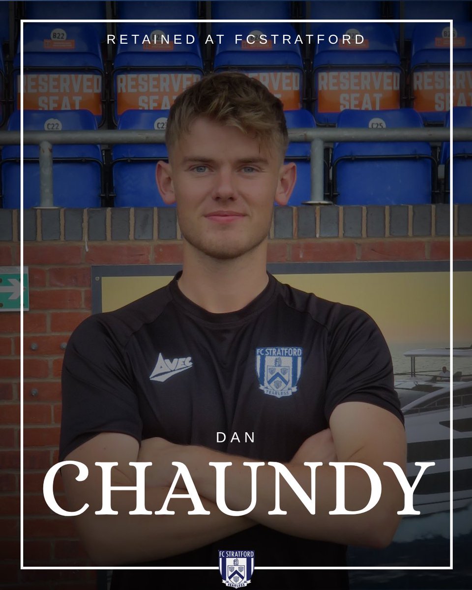 FcStratford's tweet image. γ ππππππππ γ DAN CHAUNDY. We are pleased to confirmed that Dan has signed for the 25/26 season.
Classy midfield man who knows where the goal is, Dan has adapted brilliantly to a new role that the management team have asked of him and will play a massive part in how FCβ¦