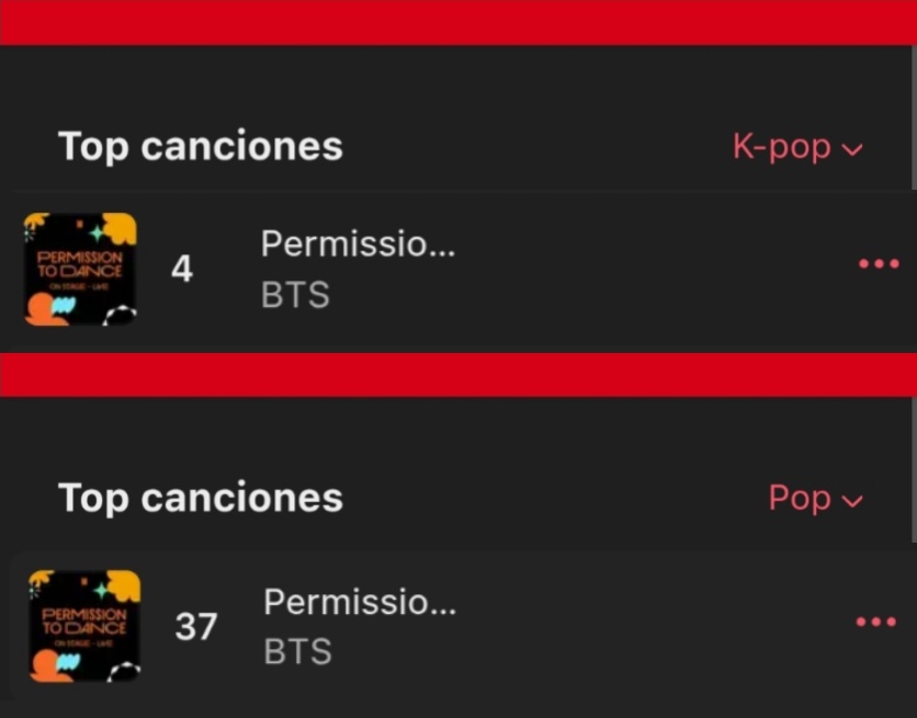 TEAMBO7_twt's tweet photo. ACTUALIZACIÓN APPLE MUSIC 🇧🇴
⏳en tiempo real
— Top Canciones K-pop
#4 PTD (Live) ↑
— Top Canciones Pop
#37 PTD (Live) =
PTD LIVE
#PTD_ON_THE_STAGE_LIVE
#StreamPTDLive
(↓) https://t.co/PdbejJ0cuI