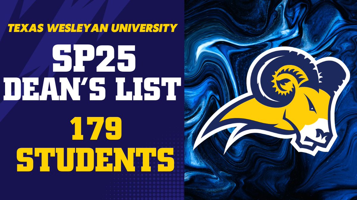 RamSports's tweet image. 📚💥 179 Rams Named to SP25 Dean’s List! 💥📚
A round of applause for the 179 Texas Wesleyan student-athletes on the Spring 2025 Dean’s List👏
🏈 Football led the way with 30 honorees
⚾ Baseball & ⚽ Men’s Soccer followed with 14 each
⚽ Women’s Soccer added 13 more