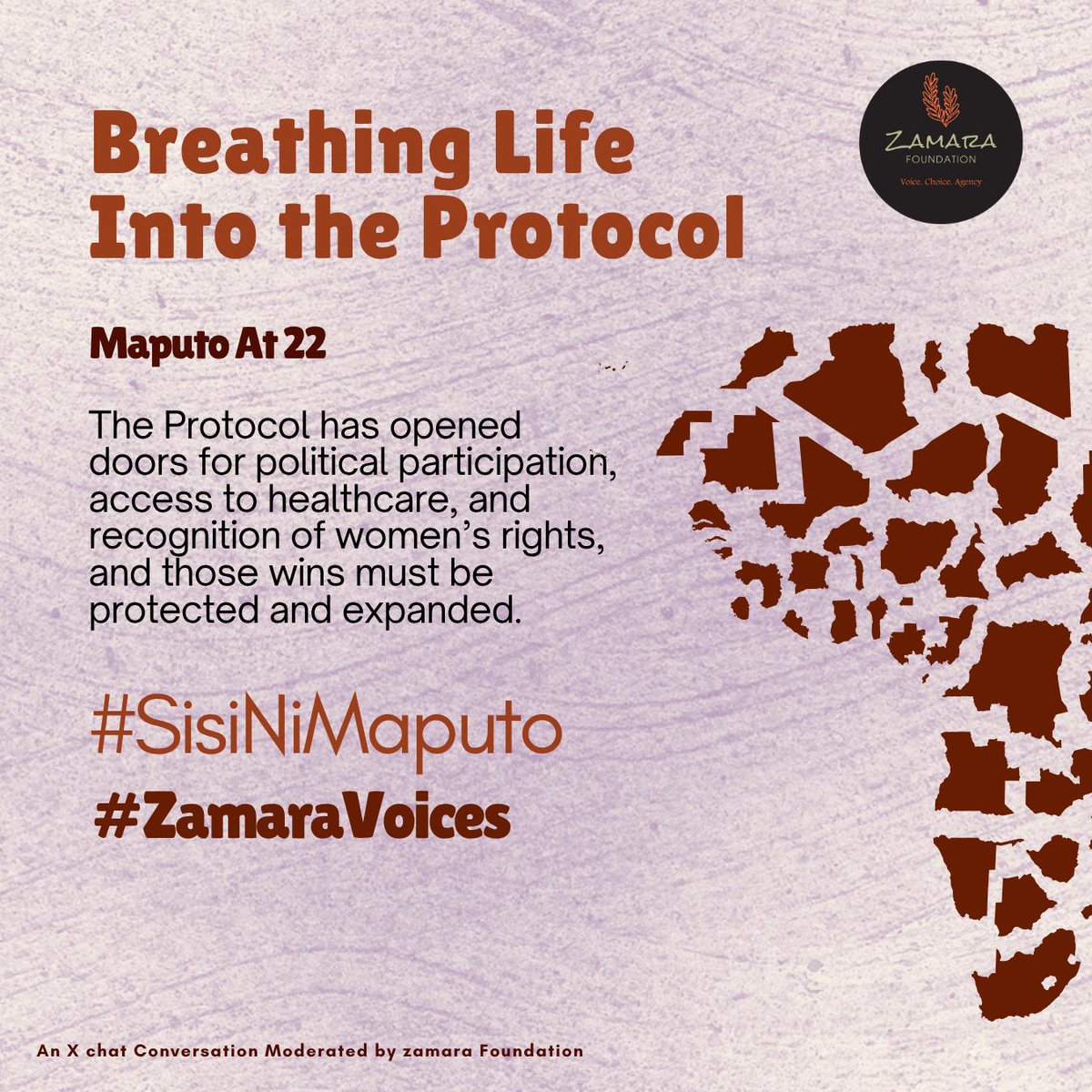 The Protocol brought progress , but rights must be lived, not just written. Let’s keep showing up, speaking out, and protecting our space.
#SisiNiMaputo #ZamaraVoices <a href="/Zamara_fdn/">Zamara Foundation</a>