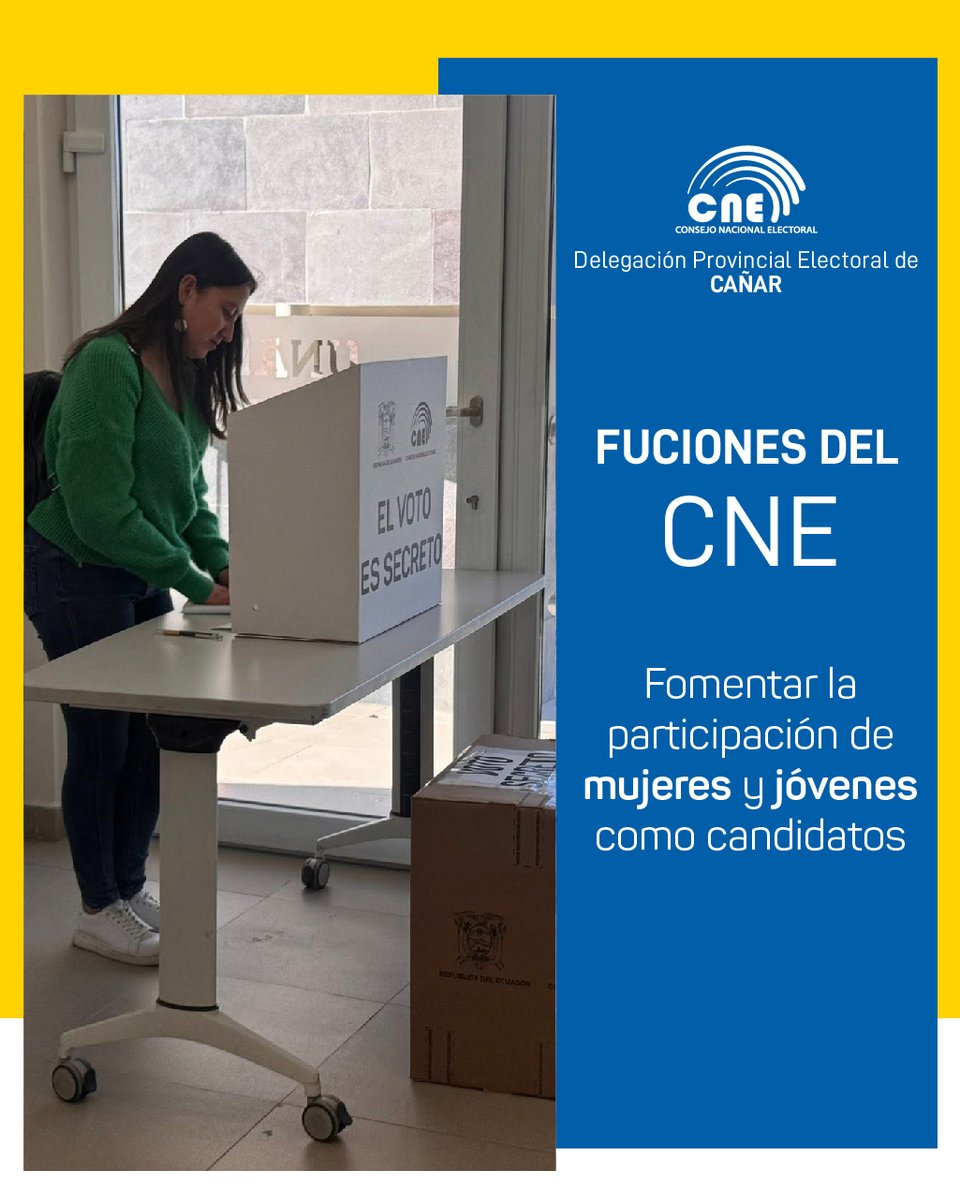 ¿Tienes 16 o 17 años? 
¡Ya puedes formar parte del proceso democrático! 
Si cumples años antes de las elecciones, tienes derecho a inscribirte y participar. Infórmate sobre los requisitos y sé parte del cambio.

✅ Participar fortalece la democracia.