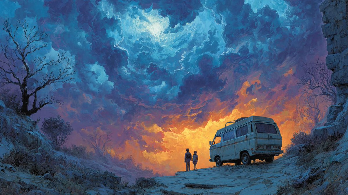 QT No Directions 🧭🚐🌌
When the road ends, hearts become the only compass.